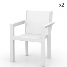 FRAME - chaise de jardin à accoudoirs (lot de 2)