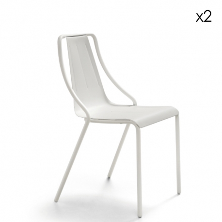 OLA - chaise en métal (lot de 2)