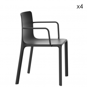 KES - chaise à accoudoirs (lot de 4)