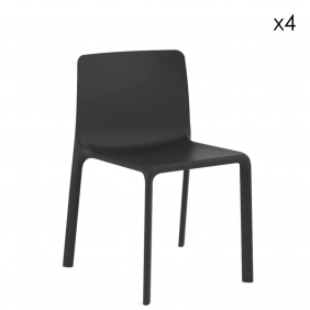 KES - chaise de jardin design (lot de 4)