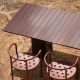 NACA - table avec plateau lava