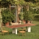 NACA - table en teck et aluminium