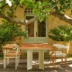 NACA - table en teck et aluminium