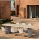 ARCS - table ovale en Xeramica