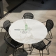 WIRE - table ronde en céramique