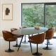 MARGUERITE ELYPS - table ovale en céramique noir