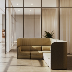 FOCUS SPACES - canapé acoustique modulable rond