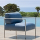 MIAMI - fauteuil lounge avec accoudoirs