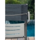 VERA - chaise aluminium et Batyline (lot de 4)
