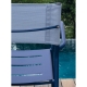 VERA - chaise aluminium et Batyline (lot de 4)