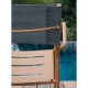 VERA - chaise aluminium et Batyline (lot de 4)