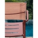 VERA - chaise aluminium et Batyline (lot de 4)