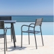 VERA - chaise aluminium et Batyline (lot de 4)