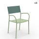 VERA - chaise aluminium et Batyline (lot de 4)