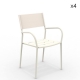 VERA - chaise aluminium et Batyline (lot de 4)