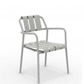 VERDEA - chaise de jardin à accoudoirs