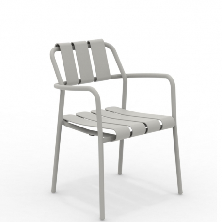 VERDEA - chaise de jardin à accoudoirs