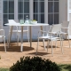 EMMA - chaise aluminium et Batyline (lot de 4)