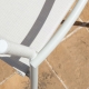 EMMA - chaise aluminium et Batyline (lot de 4)