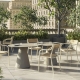 MADISON - chaise de jardin assise bois (lot de 4)