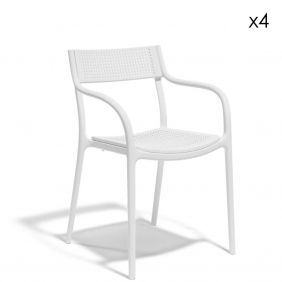 MADISON DOTS - chaise de jardin (lot de 4)