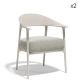 AFRICA - fauteuil de table de jardin (lot de 2)
