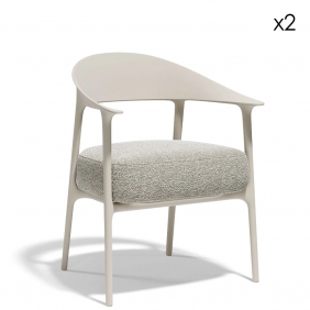 AFRICA - fauteuil de table de jardin (lot de 2)