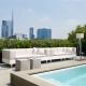 HAPPYLIFE - canapé de jardin 2m40