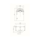 PLUIE - fontaine murale H 60 cm