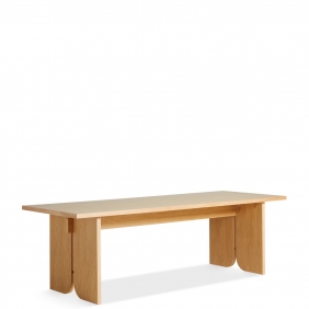 KIMONO - table en chêne style japandi