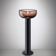 AELLA TR 45 - lampadaire led en verre soufflé