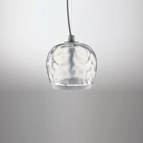 AURELIA S 22 SS - suspension en verre soufflé effet eau