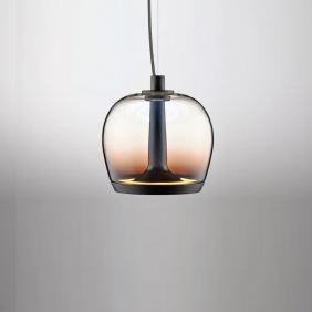 AURELIA S 22 SS - suspension en verre soufflé burgundy