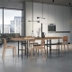 RAMI - table ovale en chêne 2m20