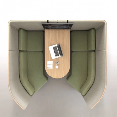 NUCLEO - alcôve de réunion acoustique 4 personnes