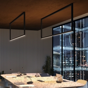 FRAME - plafonnier rectangulaire avec capteur