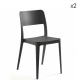NENE - chaise en polypropylène (lot de 2)