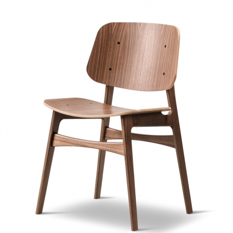 SOBORG - chaise en noyer