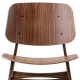 SOBORG - chaise en noyer