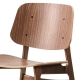 SOBORG - chaise en noyer