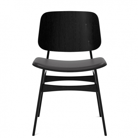 SOBORG - chaise assise cuir