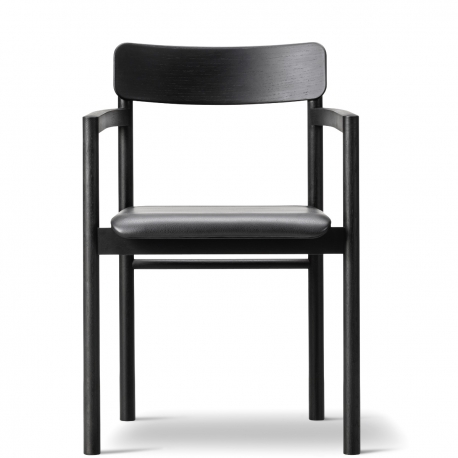 POST - chaise en chêne assise cuir