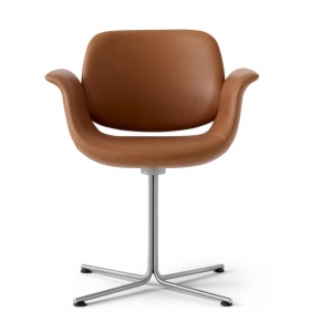 FLAMINGO CHAIR - chaise en cuir rotative