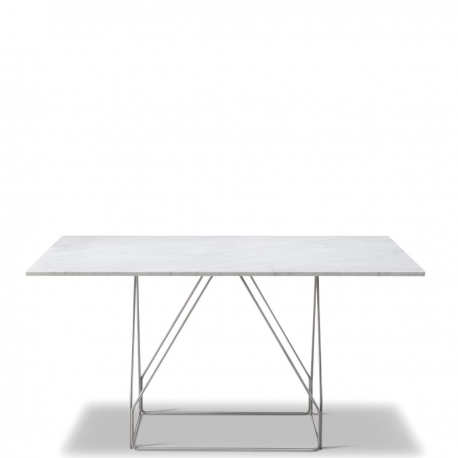 JG TABLE - table carrée en marbre 140 cm