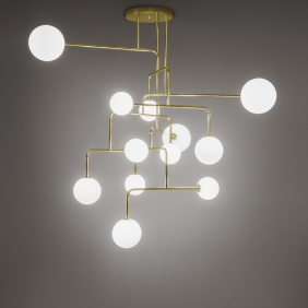 CONSTELLATION - lustre 12 globes