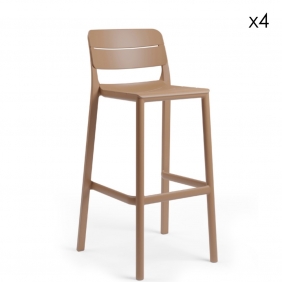 CASSIA - tabouret de bar (lot de 4)