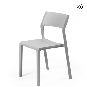 TRILL BISTROT - chaise de jardin (lot de 6)