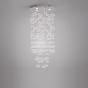 ETHER S 150 RD - plafonnier led verre soufflé