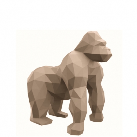 ORIGAMI SARU - statue de jardin gorille H60 cm