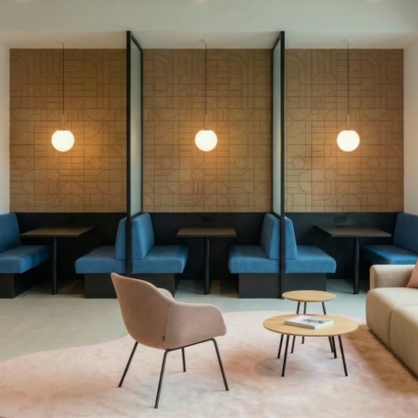 BUZZIPLATE PLAIN - panneau acoustique mural 2m80 (lot de 4)